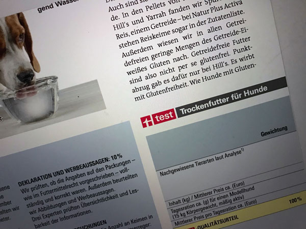 Tests von Stiftung Warentest zu Hundefutter – wie aussagekräftig sind sie?